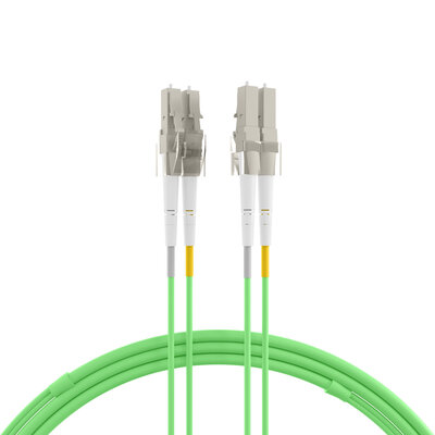 Fiber kábel LC-LC, 5m Duplex OM5(50/125µm), LSOH, 2mm, zelený