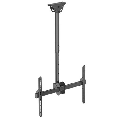 Držiak pre LCD monitor / TV stropný, max 50kg, dĺžka ramena 56-91cm, VESA 600x400, čierny