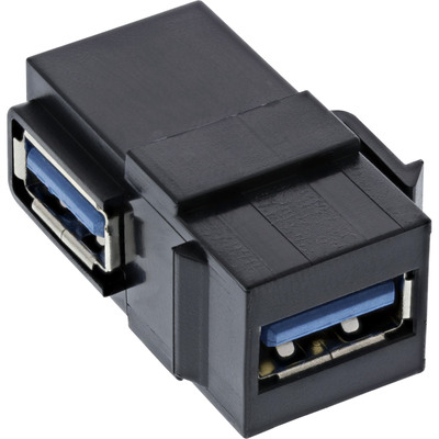 Modul USB 3.0 A/A 90° Keystone, čierny