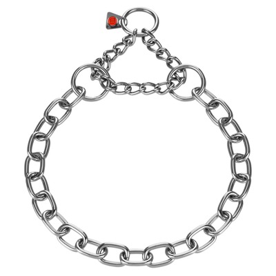 Obojok retiazkový sťahovací 4mm/50cm, obmedzovač, stredné oko, nerezová oceľ, HS
