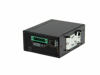 Konvertor RJ45/SFP - RS232, 100Mbit, POE, konfigurovatelný cez web/Konzolu, čierny