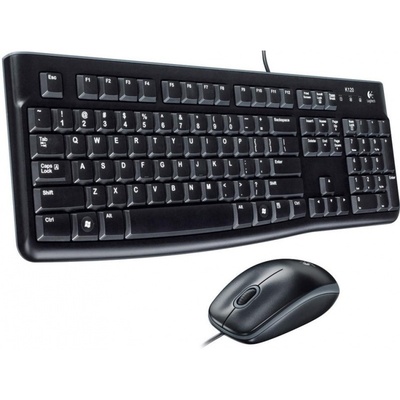 Klávesnica + myš Logitech USB, Desktop MK120, SK layout, čierna