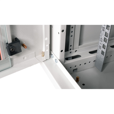 19" Rack na stenu 6U, sivý, 379x600x600mm (HxWxD), odnímateľné bočnice