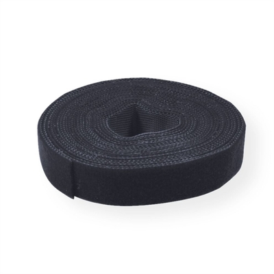 Káblový organizér suchý zips 25m návin, čierna farba, šírka 10mm "Velcro"