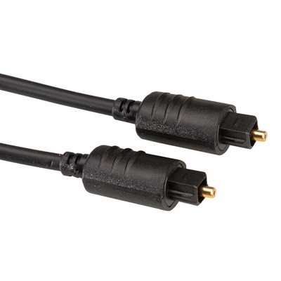 Kábel Toslink audio optický SPDIF prepojovací M/M 10m, ø4.0mm, čierny