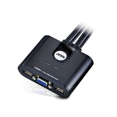 KVM switch/prepínač 2PC, VGA, USB, star