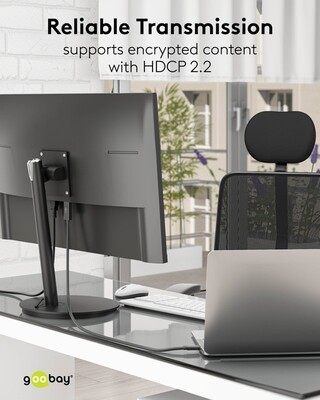 Kábel USB 3.1 Typ C na HDMI M/M 3m, gen.2, 4K@60Hz, čierny, pozl. konektor