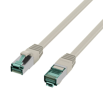 S/FTP (PiMF) Patchkábel LSOH 10m cat.6a, sivý, Cu