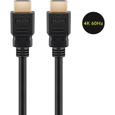 Kábel HDMI M/M 15m, Ultra High Speed+Eth, HDMI 2.0, 4K@60Hz 10.2G, G pozl. kon., čierny