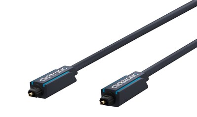 Kábel Toslink audio optický SPDIF prepojovací M/M 0.5m, ø6.0mm, modrý, ClickTronic