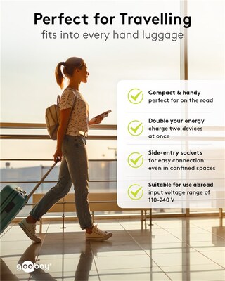 Nabíjačka USB 230V 2port, 2xUSB A, 2.4A, 12W, čierna