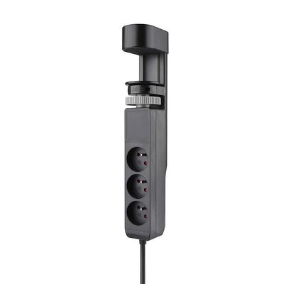 Predlžovačka 2m s 3 zásuvkami na stôl  1.50mm², USB nabíjačka (1x USB A + 1x USB C) 20W, čierna