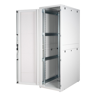 19" Rack na podlahu 42U, 1970x600x1000mm (HxWxD), PRO, sivý