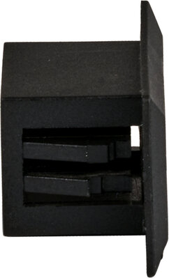 Modul záslepka pre optické zásuvky E2000/SC simplex/LC-Duplex, čierna