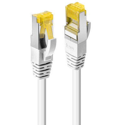 S/FTP (PiMF) Patchkábel LSOH 0.3m cat.7, biely, Cu, UL