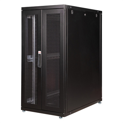 19" Rack na podlahu 26U, 1260x600x1000mm (HxWxD), PRO, čierny