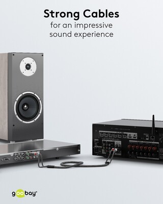 Kábel Cinch 2x audio M/M 2m, čierny/sivý, pozl. konektor