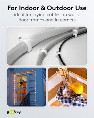 Káblová úchytka 09mm, 100ks/bal