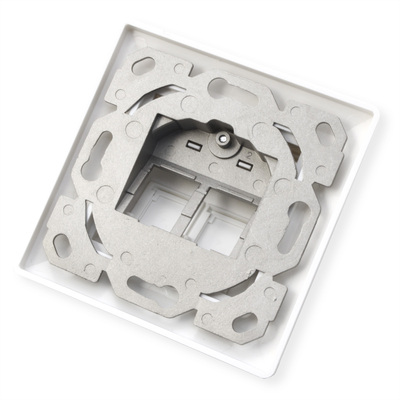 BOX pod omietku pre 2x Keystone, biely
