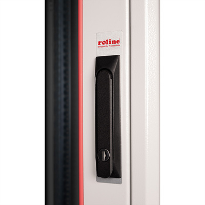 19" Rack na podlahu 22U, 1125x600x800mm (HxWxD), BASIC, sklenené dvere, sivý