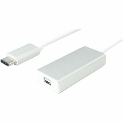 Adaptér USB 3.1 Typ C na mini DisplayPort, v1.2, 10cm biely