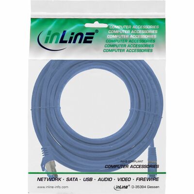 S/FTP (PiMF) Patchkábel LSOH TPE 1.5m cat.6a, modrý, CCA, flexiblný
