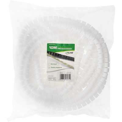Káblový organizér Kábel Fix s nástrojom na vkladanie káblov, 10m, ⌀ 10mm, biely