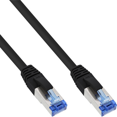S/FTP (PiMF) Patchkábel LSOH 1.5m cat.6a, čierny, Cu