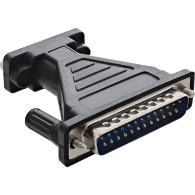 Káblový adaptér USB 3.1 Typ C na RS232 (M), 9pin, s adaptérom 9pin/25pin F/M, 1.8m, čierny