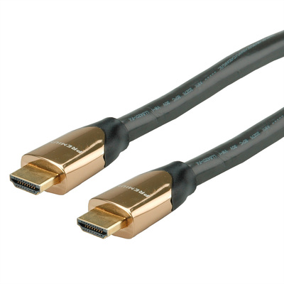 Kábel HDMI M/M 9.15m, High Speed+Eth, 4K@60Hz, HDMI 2.0, G, čierny, s certifikátom, Premium