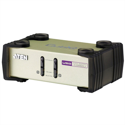 KVM switch/prepínač 2PC, VGA, USB + PS2