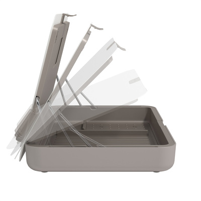 Stojan/podstavec na notebook, toolbox, 355x250x50–240mm, DATAFLEX, biely