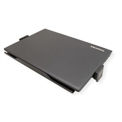 Držiak pre notebook/tablet univerzálny, pre montáž na VESA 75x75, čierny