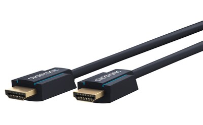 Kábel HDMI M/M 1m, Ultra High Speed+Eth, 8K@60Hz, HDMI 2.1, pozl. konektor, modrý, ClickTronic