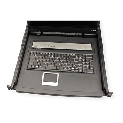 KVM konzola 19" LCD, 8 Port, VGA, PS2+USB, UK layout