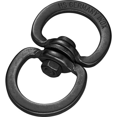 Dvojitý obratlík 63mm/21mm, nerezová oceľ, čierny, HS