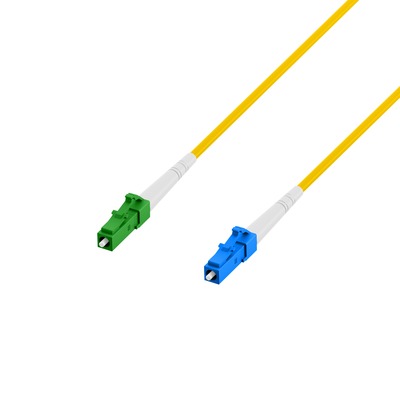 Fiber kábel LC/APC-LC, 2m Simplex OS2(9/125µm), LSOH, 2mm, G657.A2, ohybný, 2mm, žltý