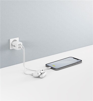 Nabíjačka USB 230V 1port, 2x Typ C, 35W, Power Delivery, Fast Charge, Nano, GaN, čierna