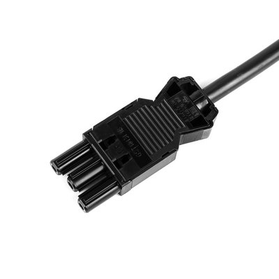 Kábel sieťový 230V, vidlica (CEE7/7) lomená - GST18 (F), 1m, 1.50mm², 16A, čierny
