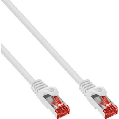 S/FTP (PiMF) Patchkábel LSOH 0.3m cat.6, biely, Cu