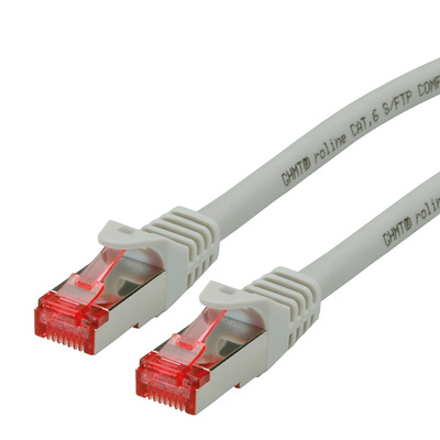 S/FTP (PiMF) Patchkábel LSOH 1m cat.6, sivý, Component Level