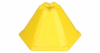 Méta HEX Marker, tréningová, 15cm/27cm, viacúčelová, odolný plast, žltá