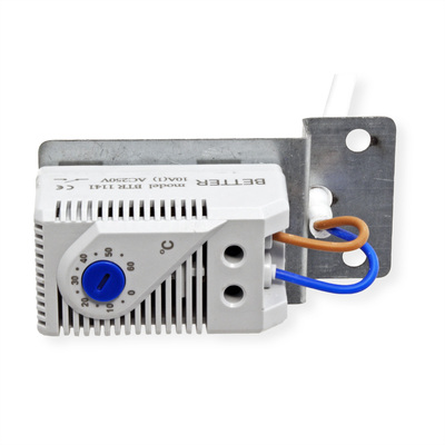 19" Ventilačná jednotka, stropná, 4 vetráky, s termostatom, sivá, RAL7035