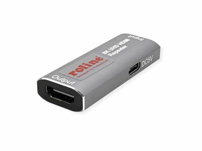 Zosilovač/repeater HDMI 2.1 do 45m, 8K@60Hz, UHD, HDCP 2.2, 48G, možnosť napájania cez USB Typ C