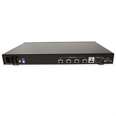 Video distribútor/splitter HDMI 1IN/4OUT cez 1xTP cat.5e do 100m HDBaseT, RS232, UHD 4K@30Hz 10.2G