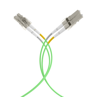 Fiber kábel LC-LC, 1m Duplex OM5(50/125µm), LSOH, 2mm, zelený