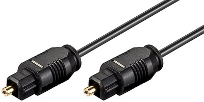 Kábel Toslink audio optický SPDIF prepojovací M/M 1.5m, ø2.2mm, čierny, Slim