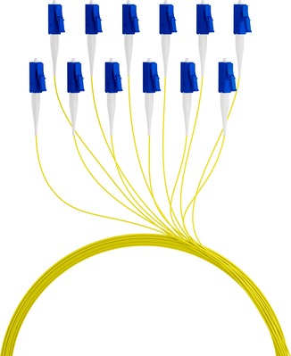 Optický Pigtail LC, OS2, G652D, 2m, žltý (12ks/bal)