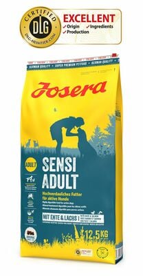 Krmivo JOSERA SENSI ADULT 25/19, kačka a losos, upravuje trávenie, 12.5kg §§