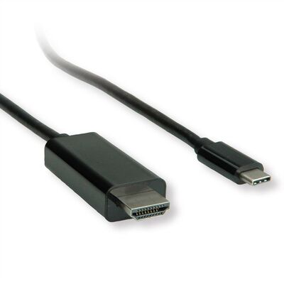 Kábel USB 3.1 Typ C na HDMI M/M 3m, gen.2, 4K@60Hz, čierny